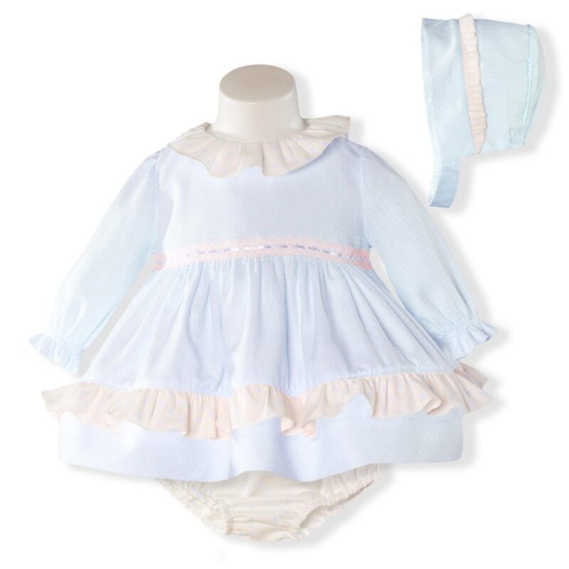 Rochie albastra cu caciula Miranda