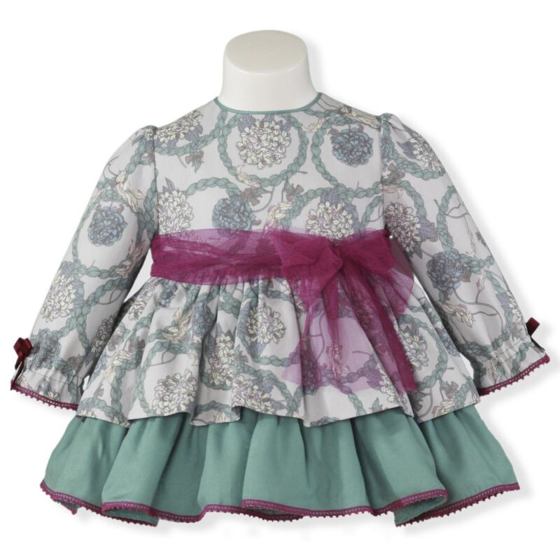 Rochie verde bebe fetita Miranda