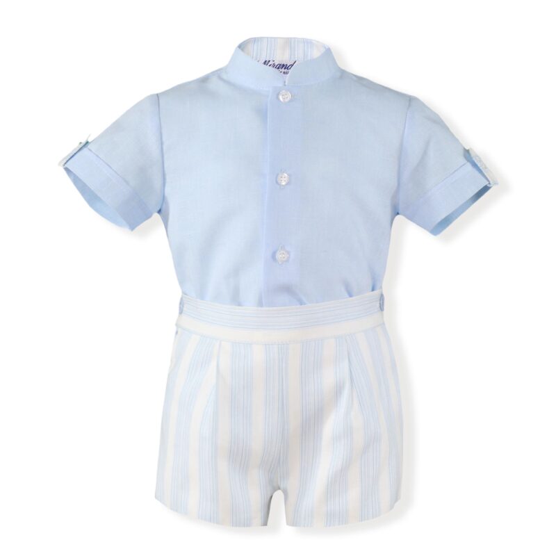 Costumas baiat albastru cu dungi Miranda Textil