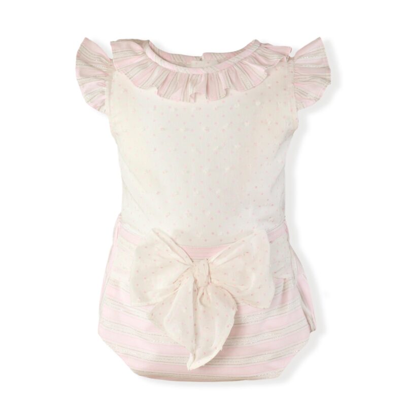 Costumas roz cu buline Miranda Textil