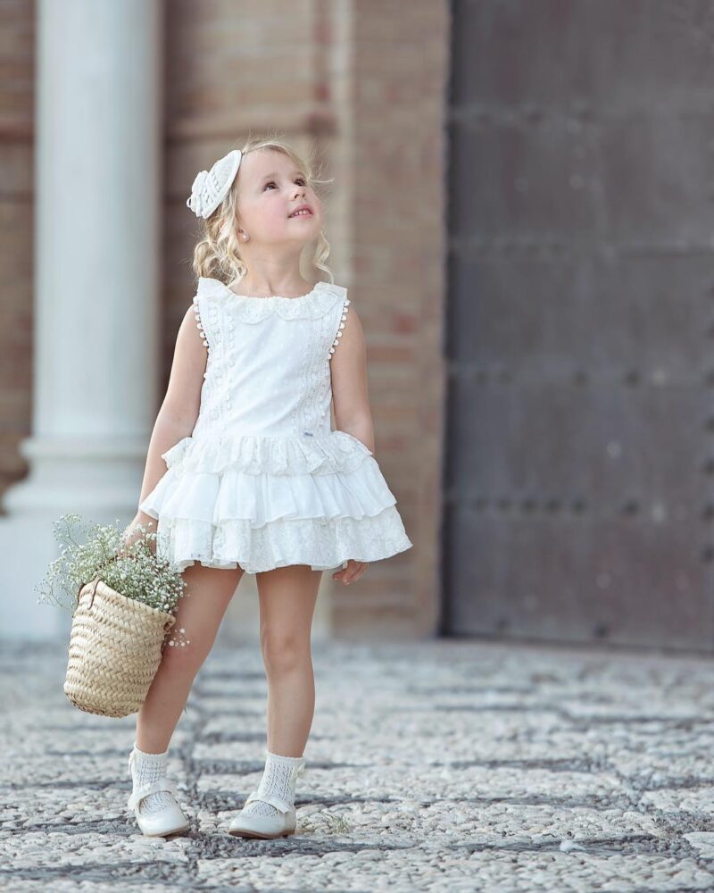 Rochie ivory cu broderie Miranda
