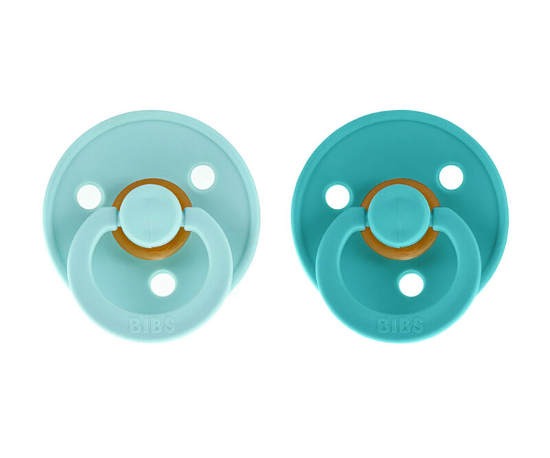 Set 2 suzete turcoaz Bibs