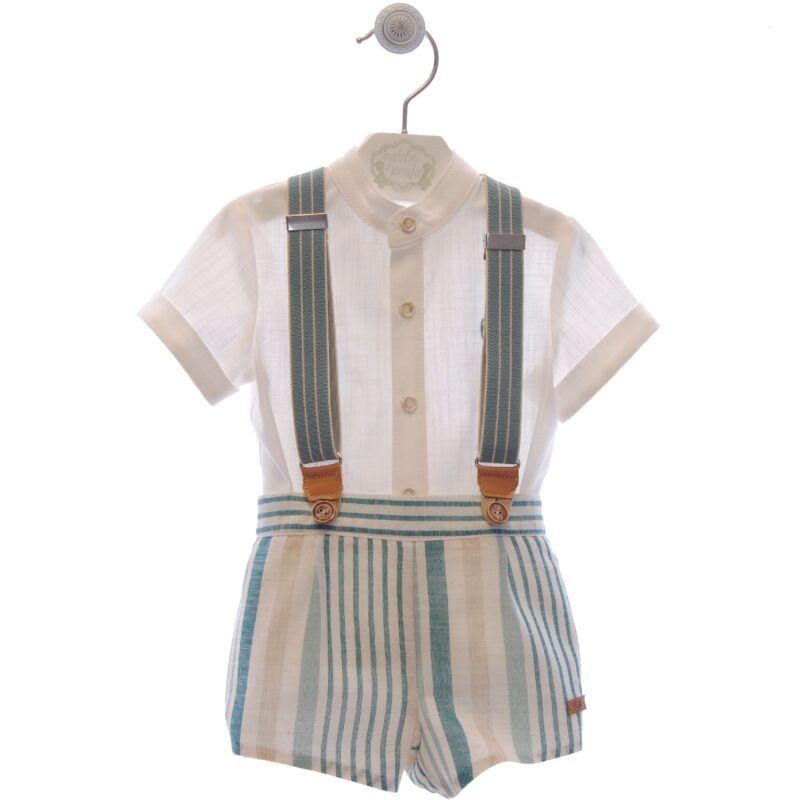 Compleu baiat verde pudra-alb Klimt