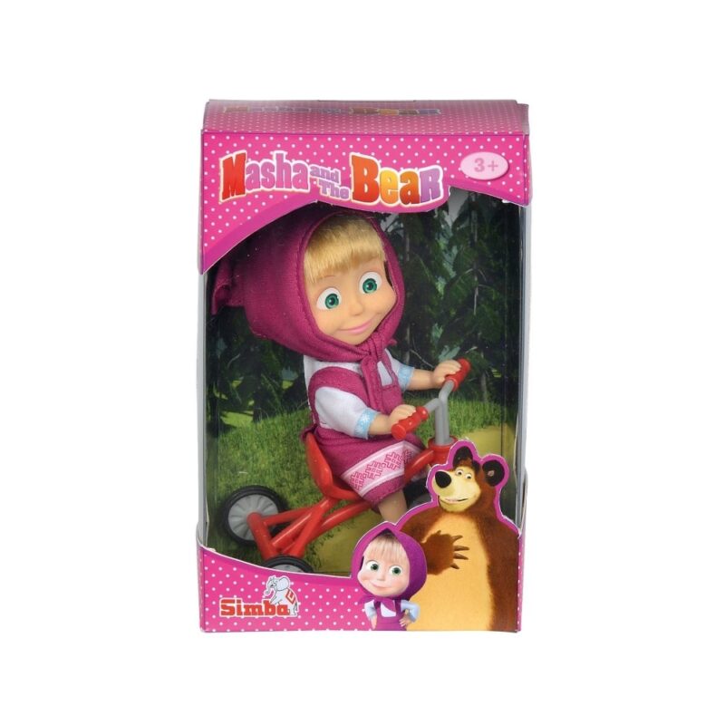 Papusa Masha cu tricicleta - imagine 2