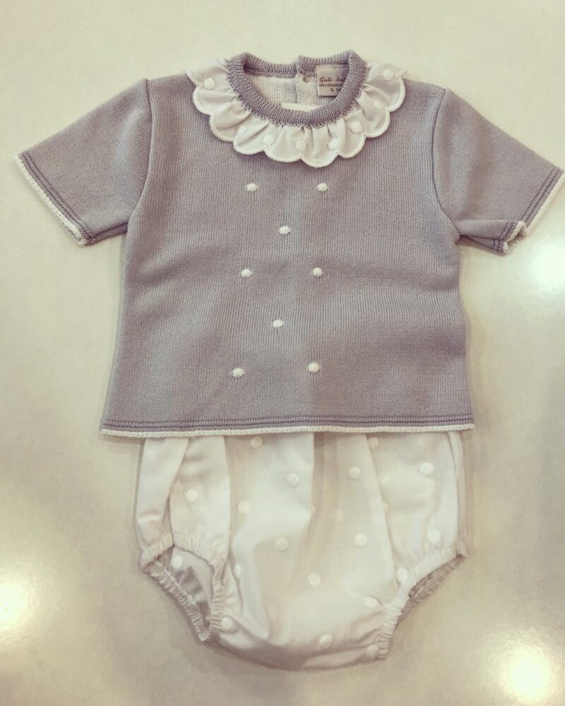 Compleu gri cu bulinuțe, Guti-Baby - imagine 2