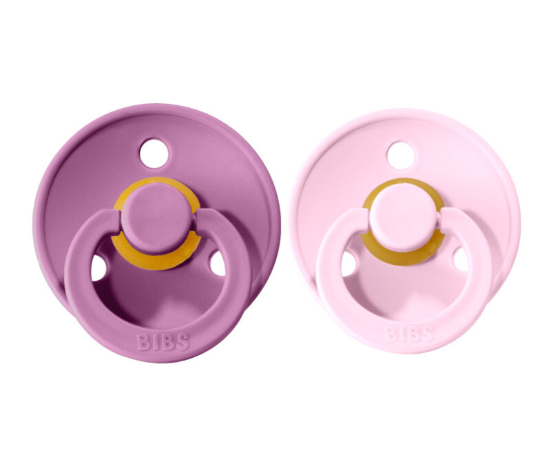 Set 2 suzete BIBS roz-mov