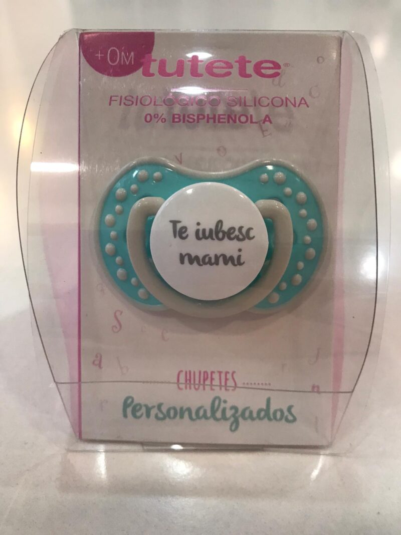 Suzetă turcoaz "Te iubesc mami"