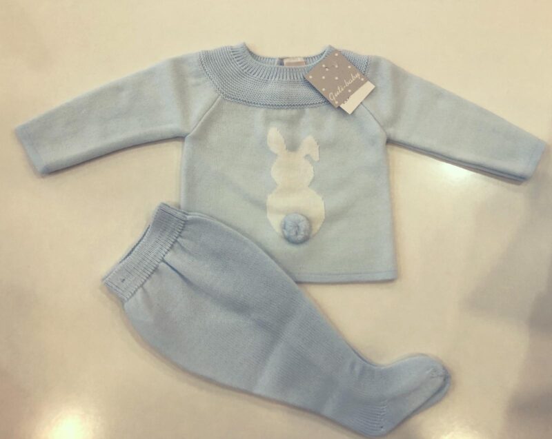 Compleu albastru cu iepuraș, Guti-baby
