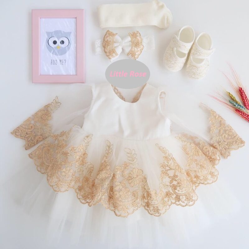 Set pentru botez Somon-Rose