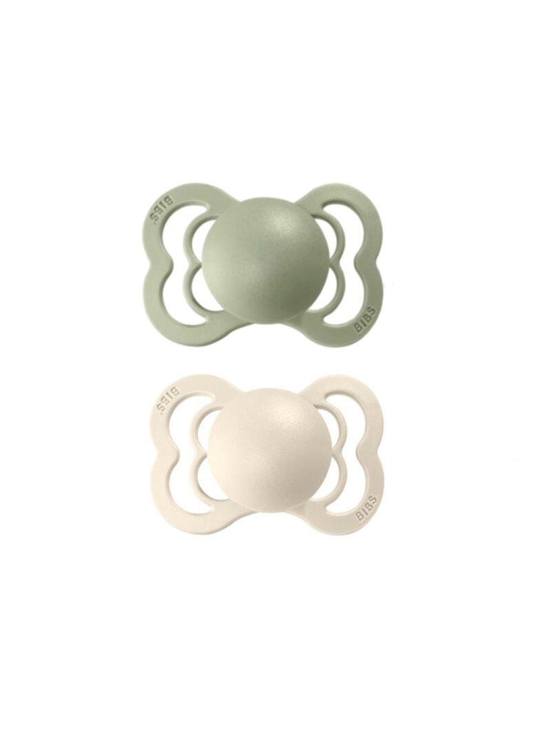 Set 2 suzete BIBS SUPREME ivory-sage