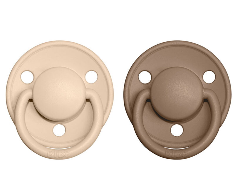 Set 2 suzete BIBS de LUX vanilla-dark oak