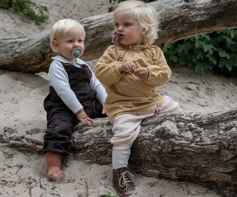 Set 2 suzete BIBS de LUX ivory-sage - imagine 7