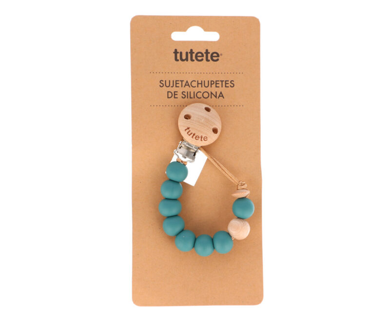 Lanț pentru suzetă Nature Teal - imagine 2