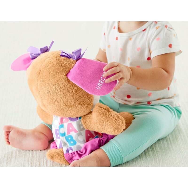 Jucărie roz de pluș Fisher Price Cățelușa vorbitoare în limba română - imagine 4