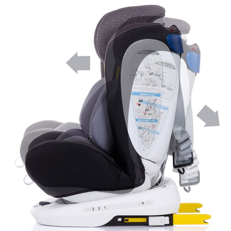 Scaun auto Chipolino Tourneo 0-36 kg graphite cu sistem Isofix - imagine 4