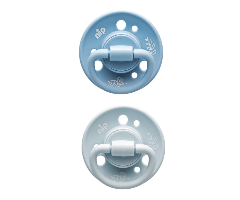 Set 2 suzete NIP-green albastru