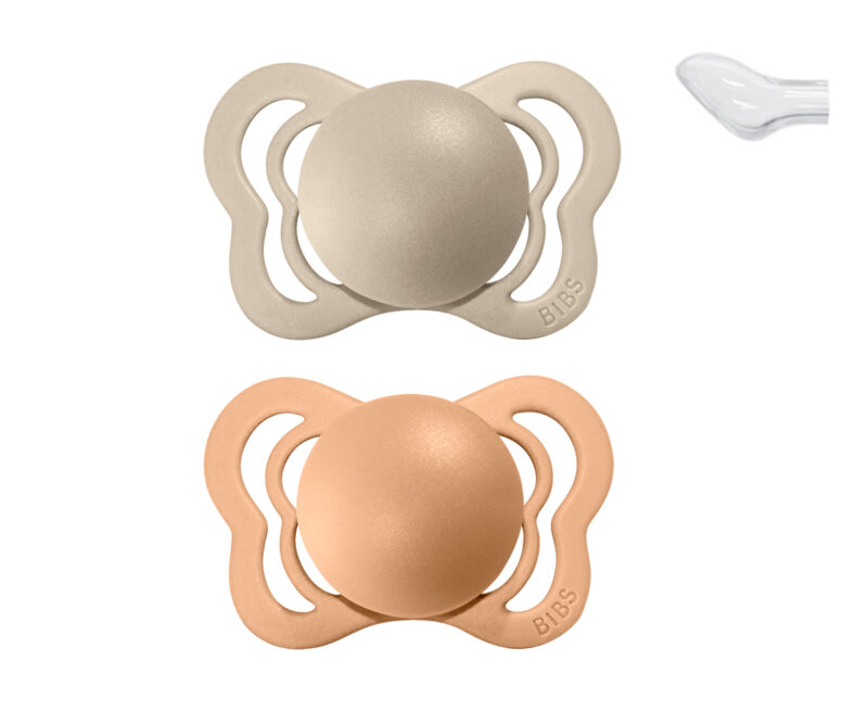 Set 2 suzete BIBS COUTURE vanilla-peach