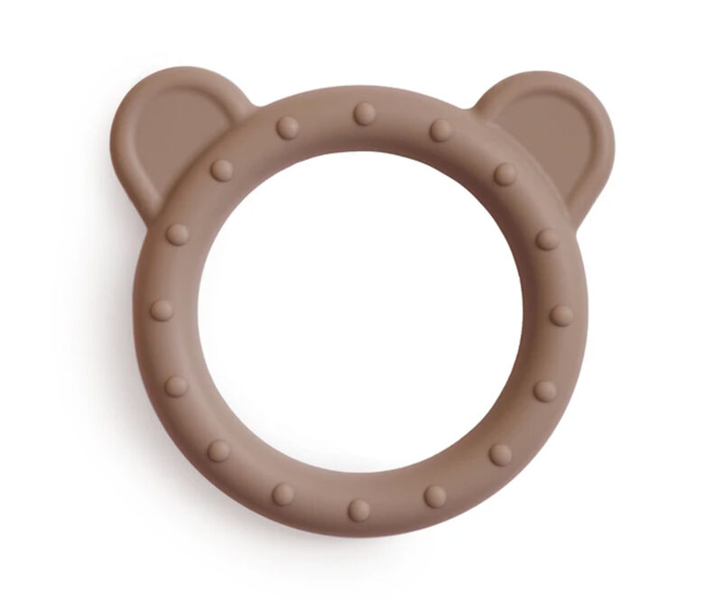 Jucărie dentiție Mushie bear natural
