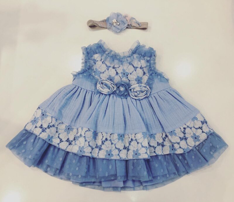 Rochiță albastră cu flori, Miranda Textil