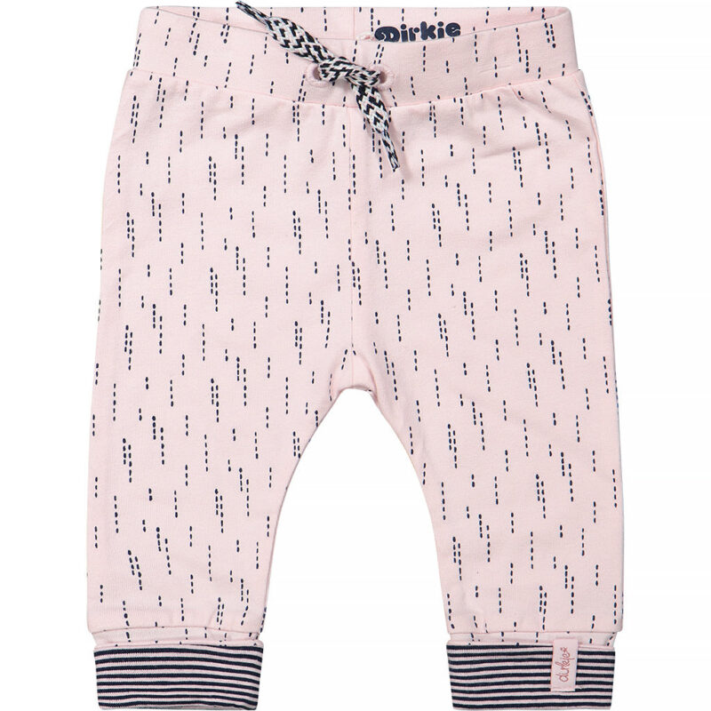 Pantaloni lungi roz din bumbac organic - imagine 2