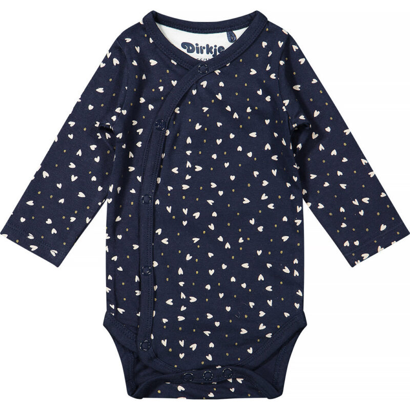 Set 3 body-uri din bumbac organic cu imprimeu -Hello- - imagine 3