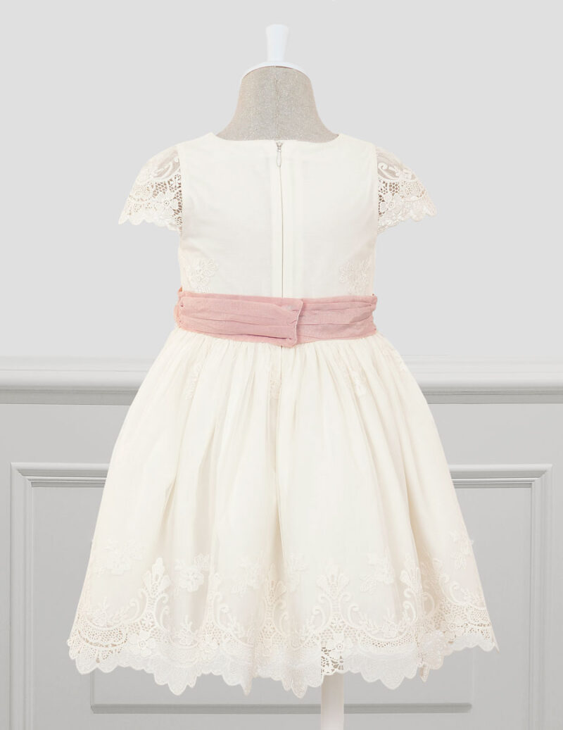 Rochie ivory din tulle brodat, Abel&Lula - imagine 3