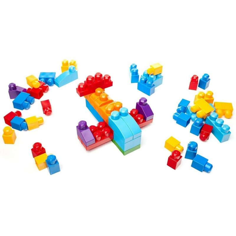 Jucărie Fisher Price Mega Blocks Primele Cuburi de construit 60 piese - imagine 4