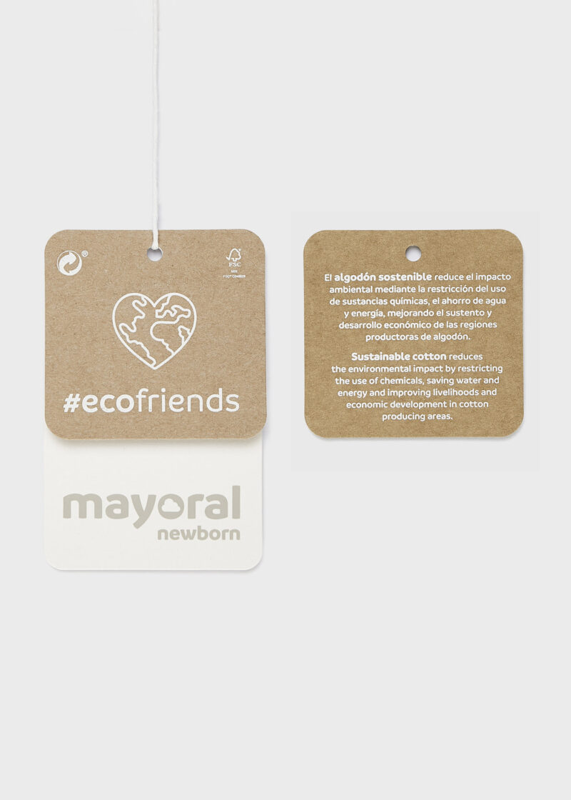 Body alb tip cămașă imprimeu ECOFRIENDS Mayoral - imagine 4