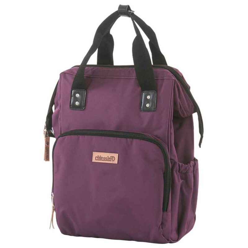 Rucsac și gentuță de înfășat Chipolino very berry