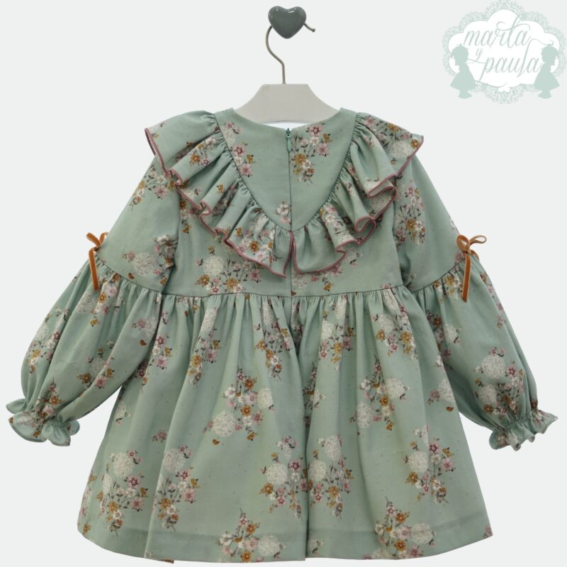 Rochie fetițe verde agua CYNDI - imagine 2