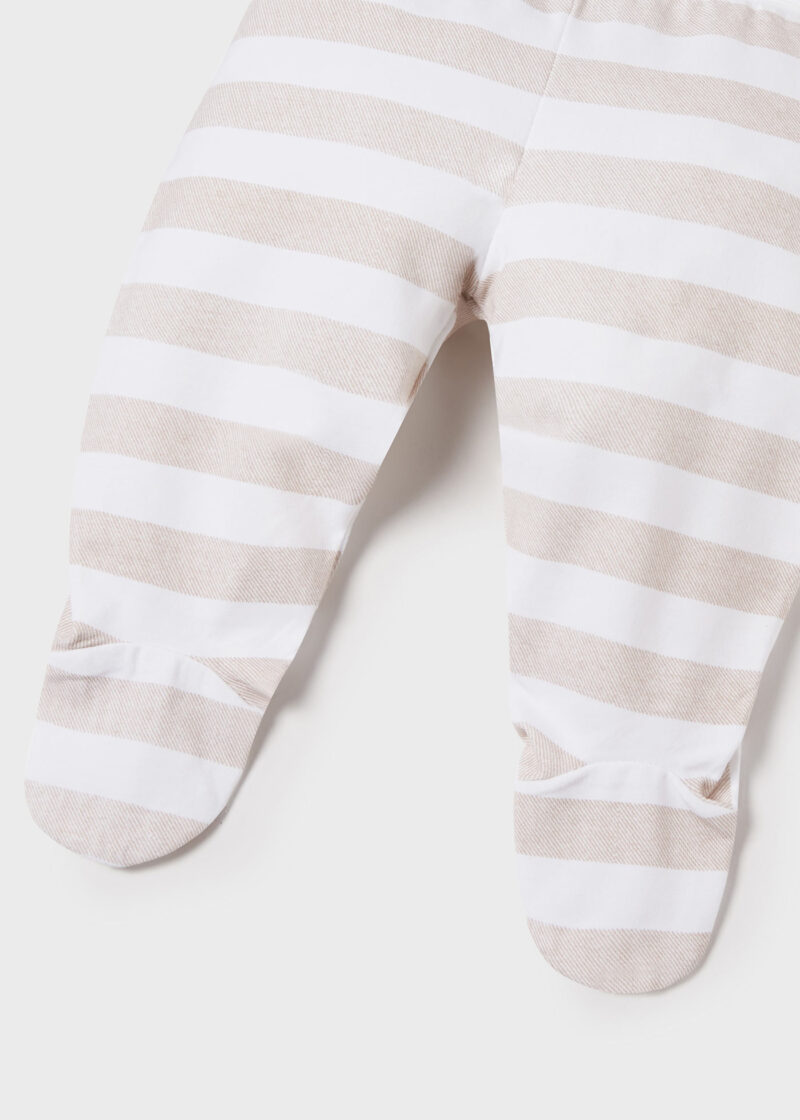 Set pantaloni cu botoșei taupe ECOFRIENDS new born fetițe Mayoral - imagine 4