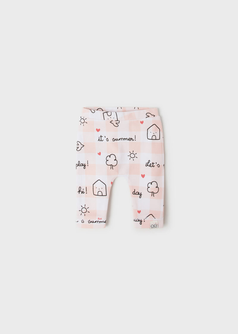 Set 2 leggings pale blush ECOFRIENDS new born fetițe Mayoral - imagine 2
