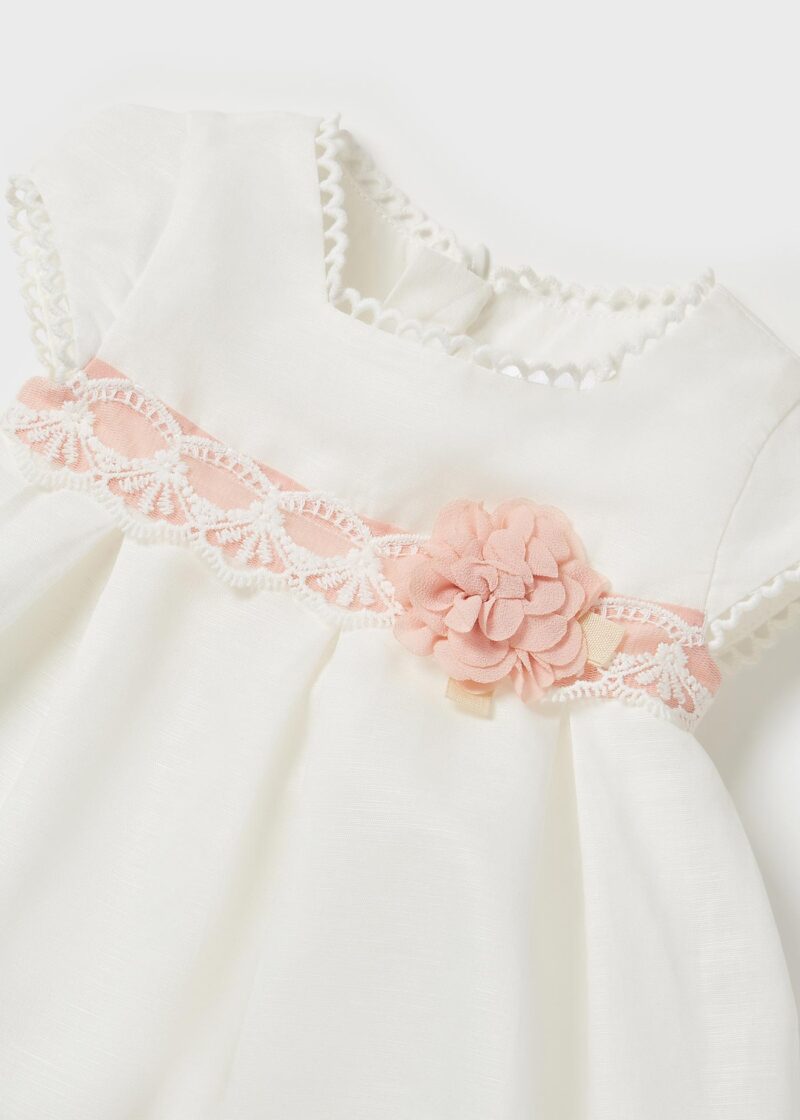 Rochie din in elegantă ECOFRIENDS new born fetițe Mayoral - imagine 3