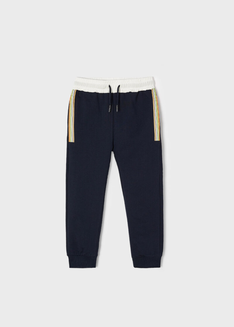 Pantaloni lungi marino de pluș băiat Mayoral - imagine 2