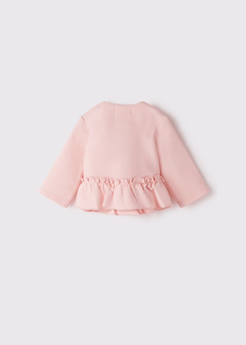 Jachetă pale blush volănașe new born fetițe Mayoral - imagine 2