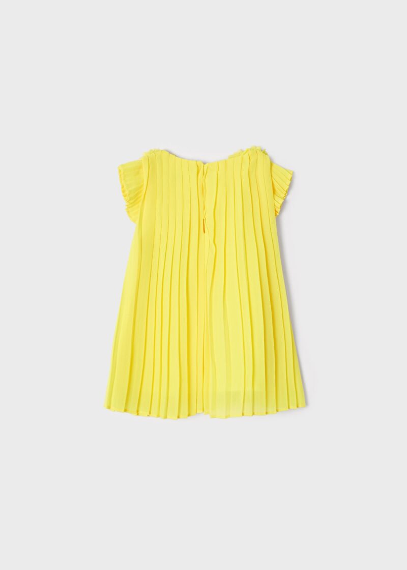 Rochie limon plisată bebe fetiță Mayoral - imagine 2