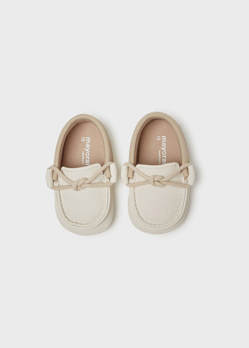 Mocasini nou-născut ivory-crem Mayoral - imagine 2