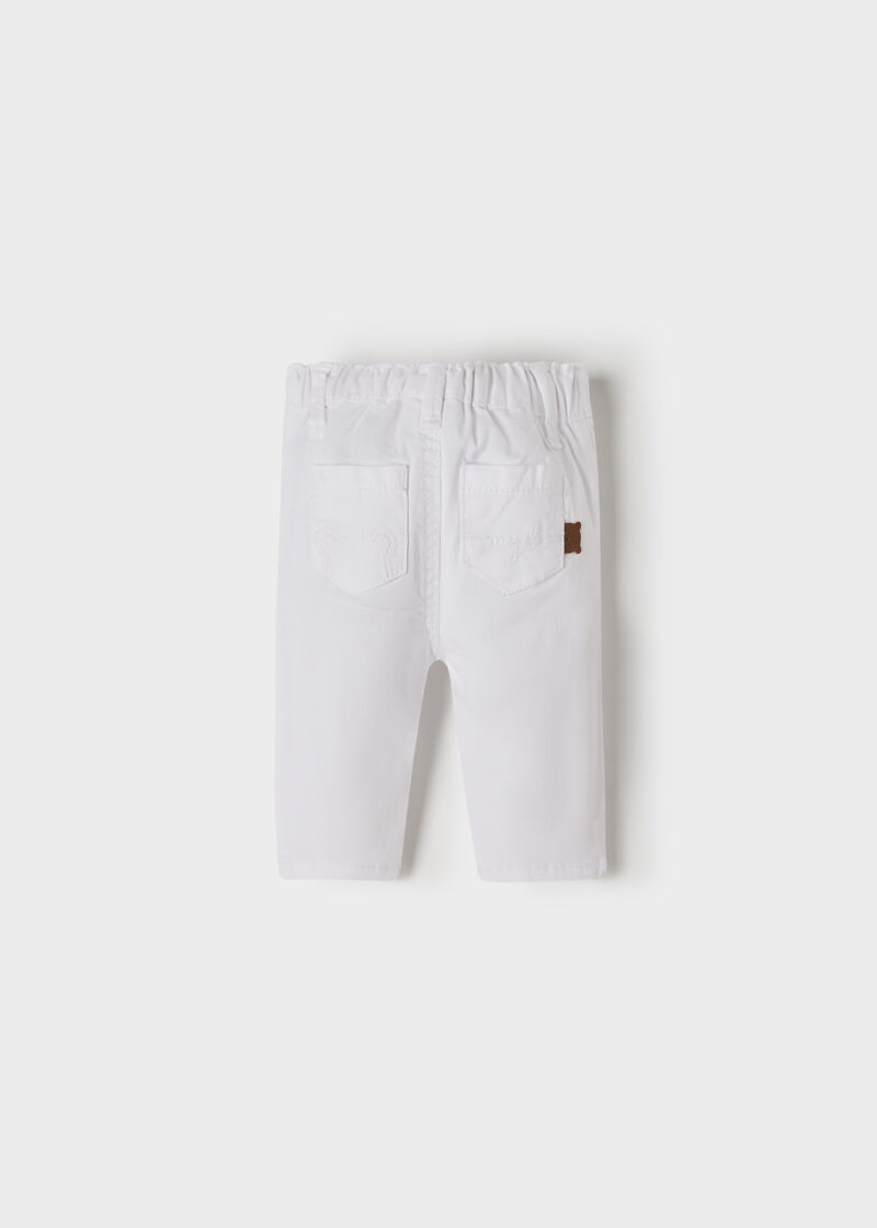 Pantaloni lungi chino white nou-născut băiat Mayoral - imagine 2