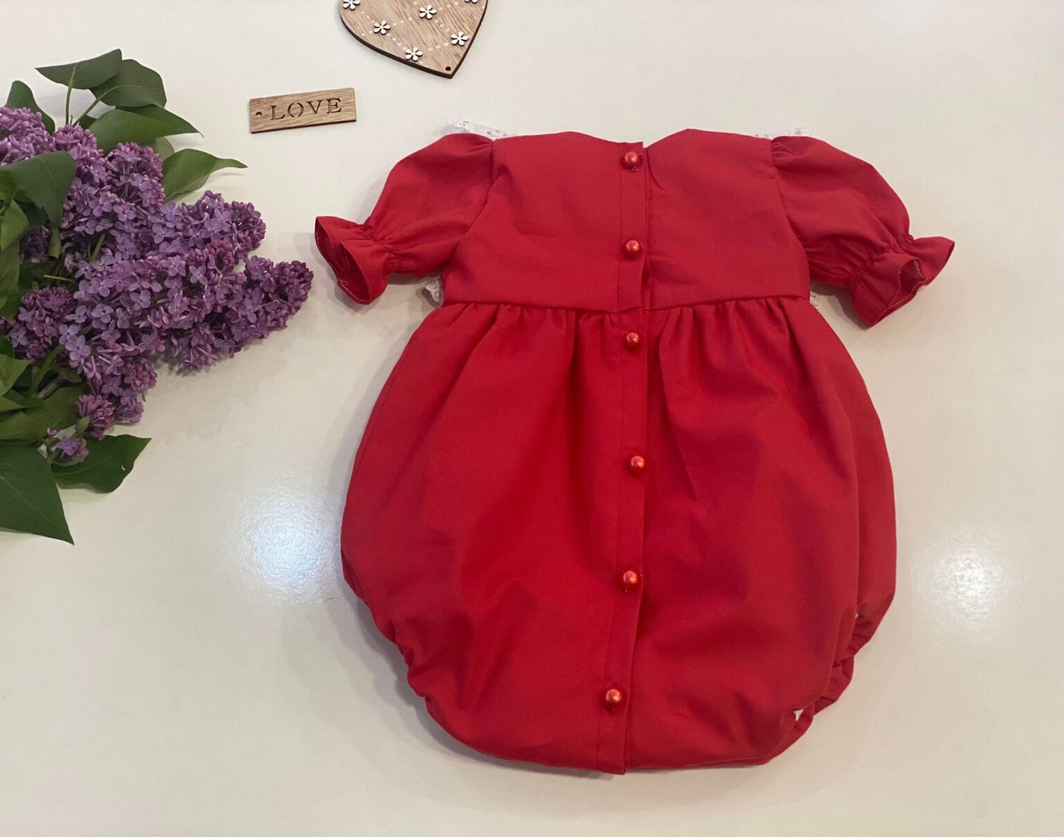 Salopeta Red Love Little Rose