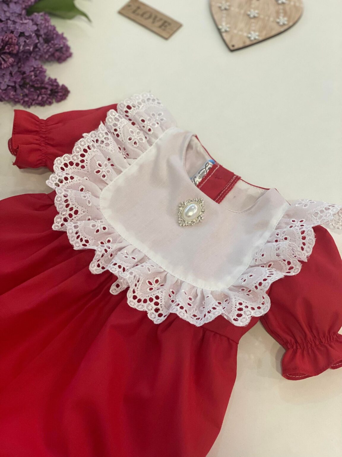 Salopeta Red Love Little Rose