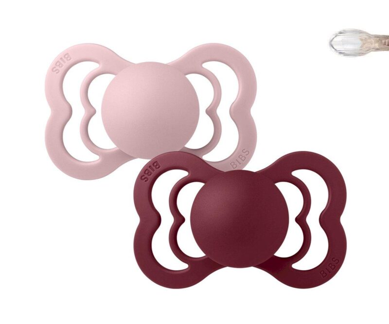 Set 2 suzete Bibs Supreme pink plum-elderberry