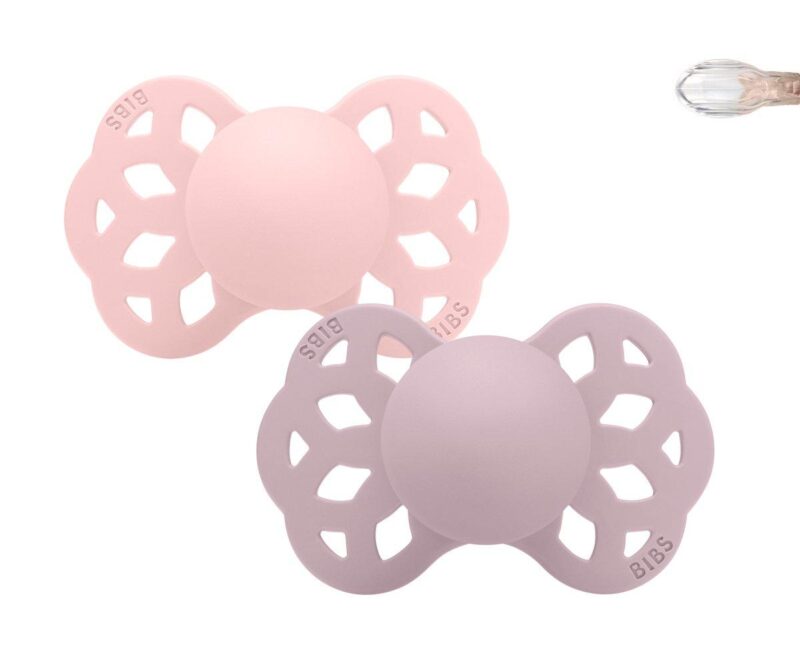 Set 2 suzete Infinity ,grey-mauve,Bibs