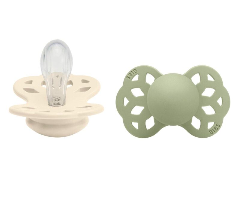 Set 2 suzete Infinity ivory-sage,Bibs - imagine 2