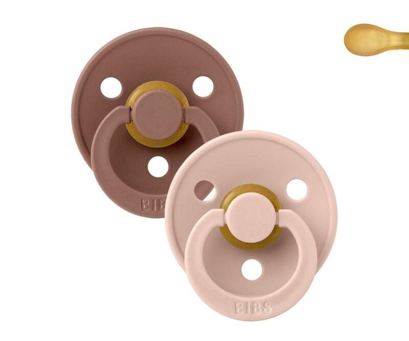 Set 2 suzete Bibs Colour  simetrice Blush/Woodchuck