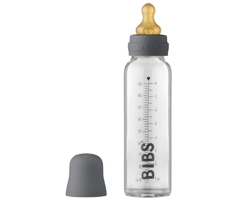 Biberon din sticla,225 ml,Bibs,iron