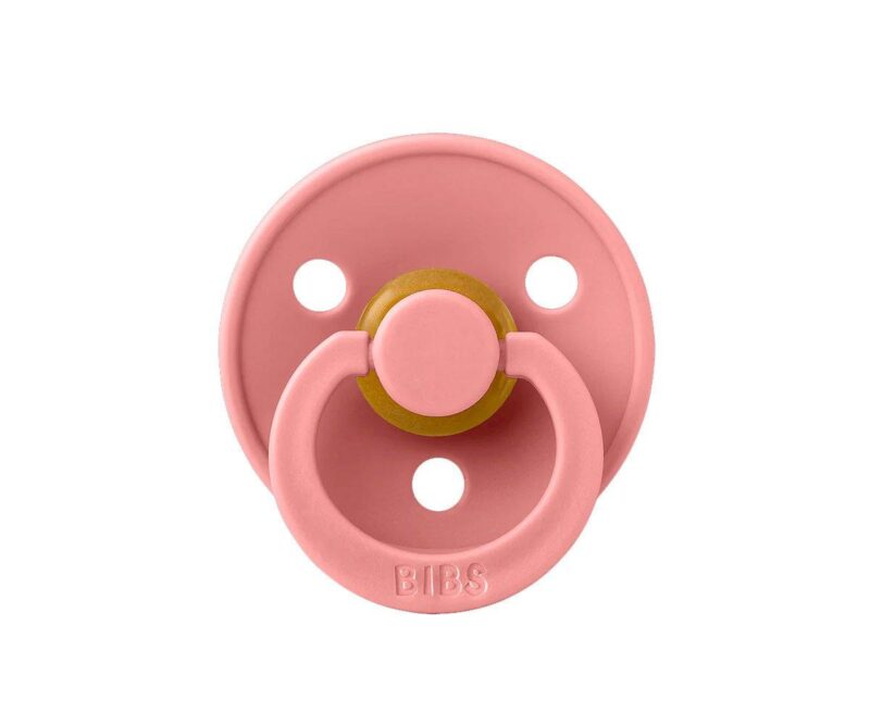 Set 2 suzete Bibs Colour  Round Pale Butter/Dusty PinK - imagine 3