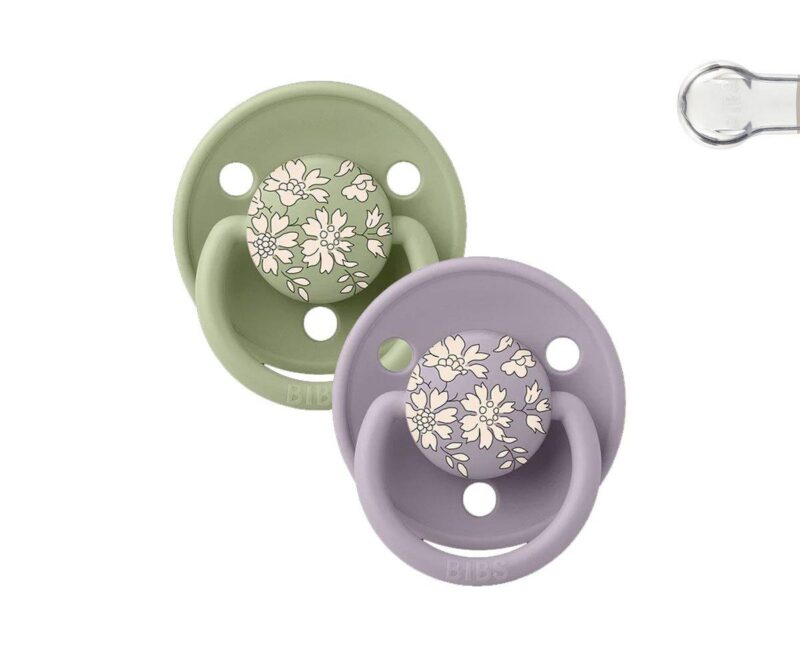 Set 2 suzete Bibs de Lux Cape-Sage,one size