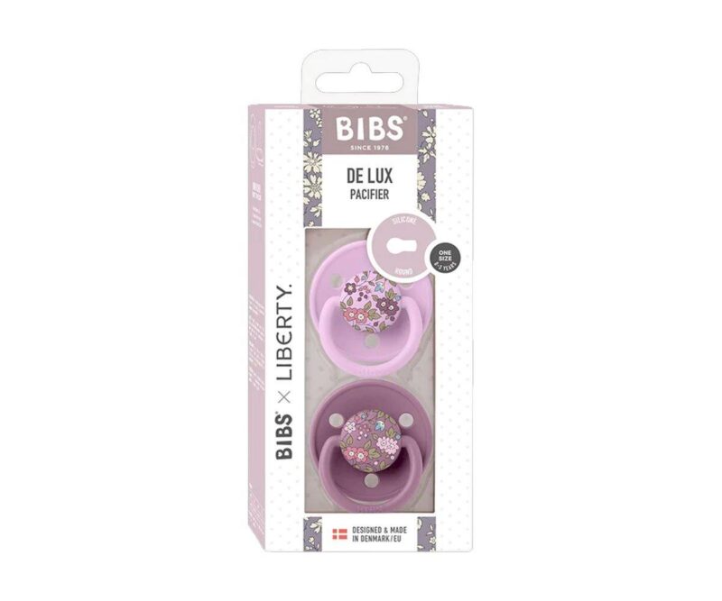 Set 2 suzete Bibs de Lux Chamomile-Mauve,one size - imagine 2