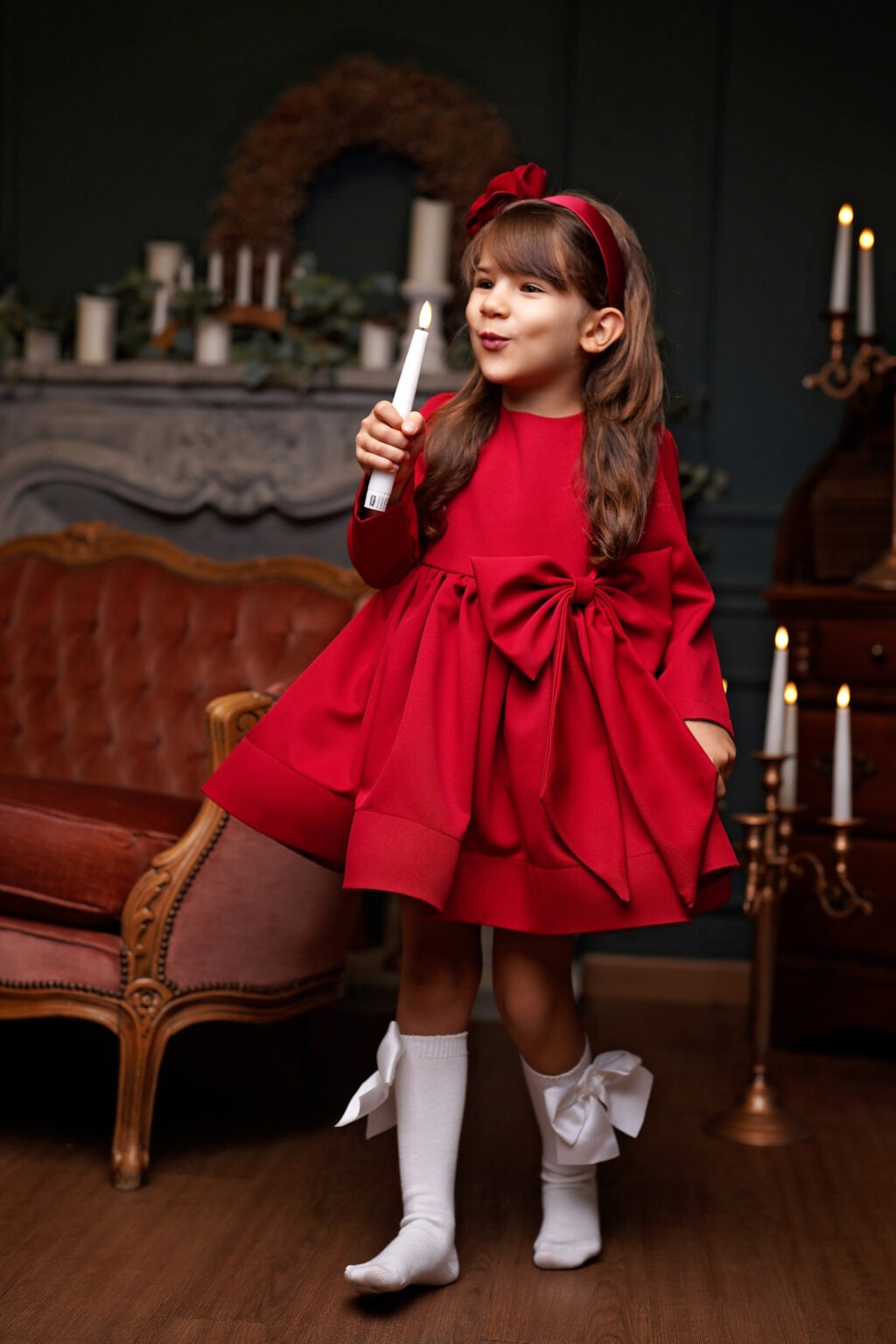 Rochie Margot Red, Little Rose