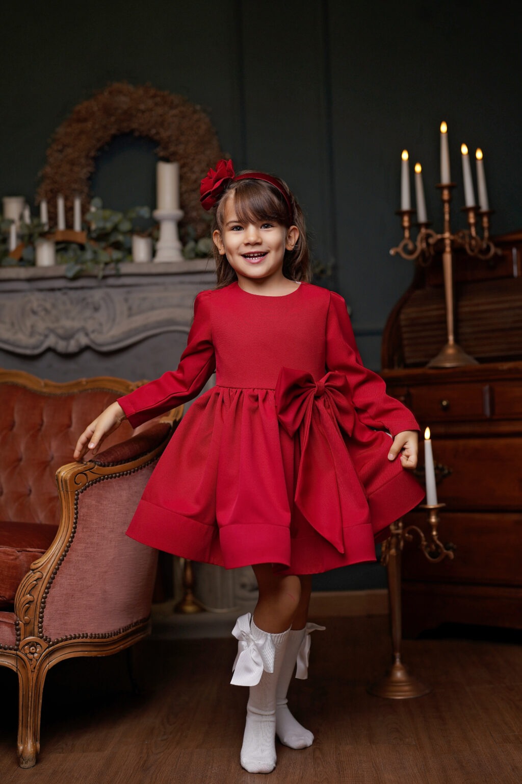 Rochie Margot Red, Little Rose